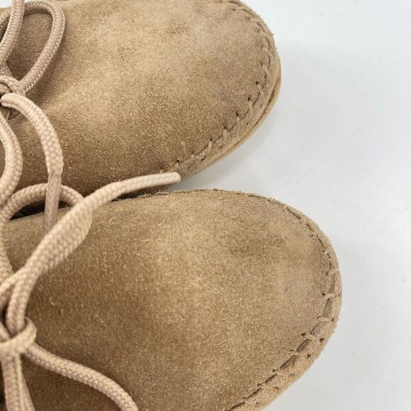 Oliberte Womens Loafer Shoes Suede Lace Up Suede Brown Size 37 - Picture 13 of 14